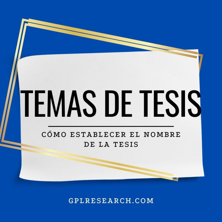 temas de tesis establecer temas para tesis
